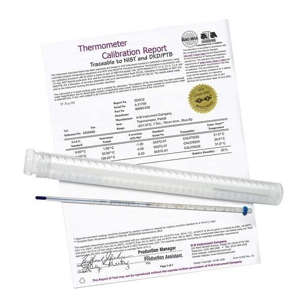 Digi-Sense Calibrated Liquid-In-Glass Thermometer, 90300-22 - main